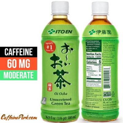 How Much Caffeine in OI OCHA Green Tea